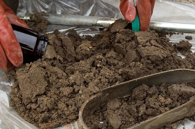sampling soil for analysis